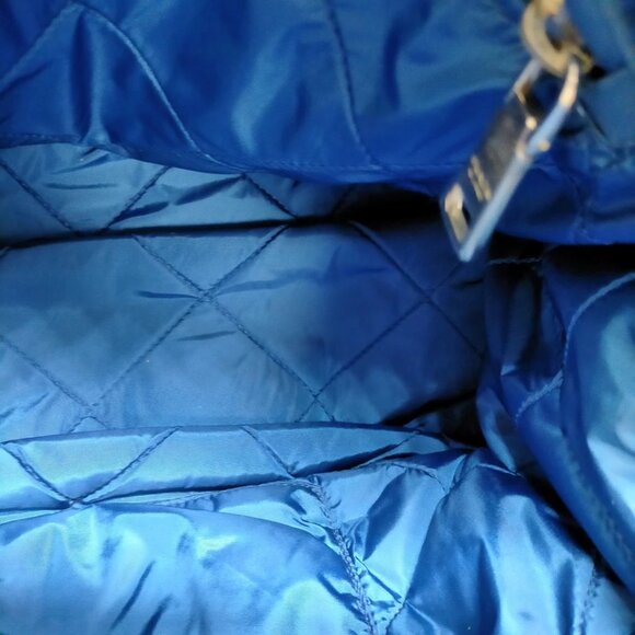 Prada Hand Bag Navy Blue Nylon 643-081325 - Picture 9 of 14